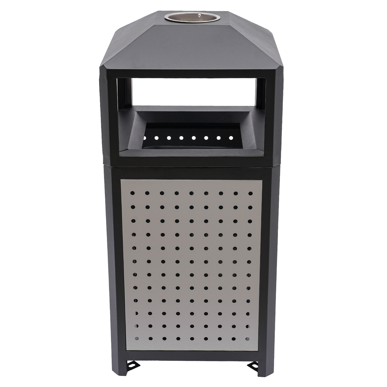 Commercial Waste Container, Outdoor Trash Can, Garbage Enclosure Grey