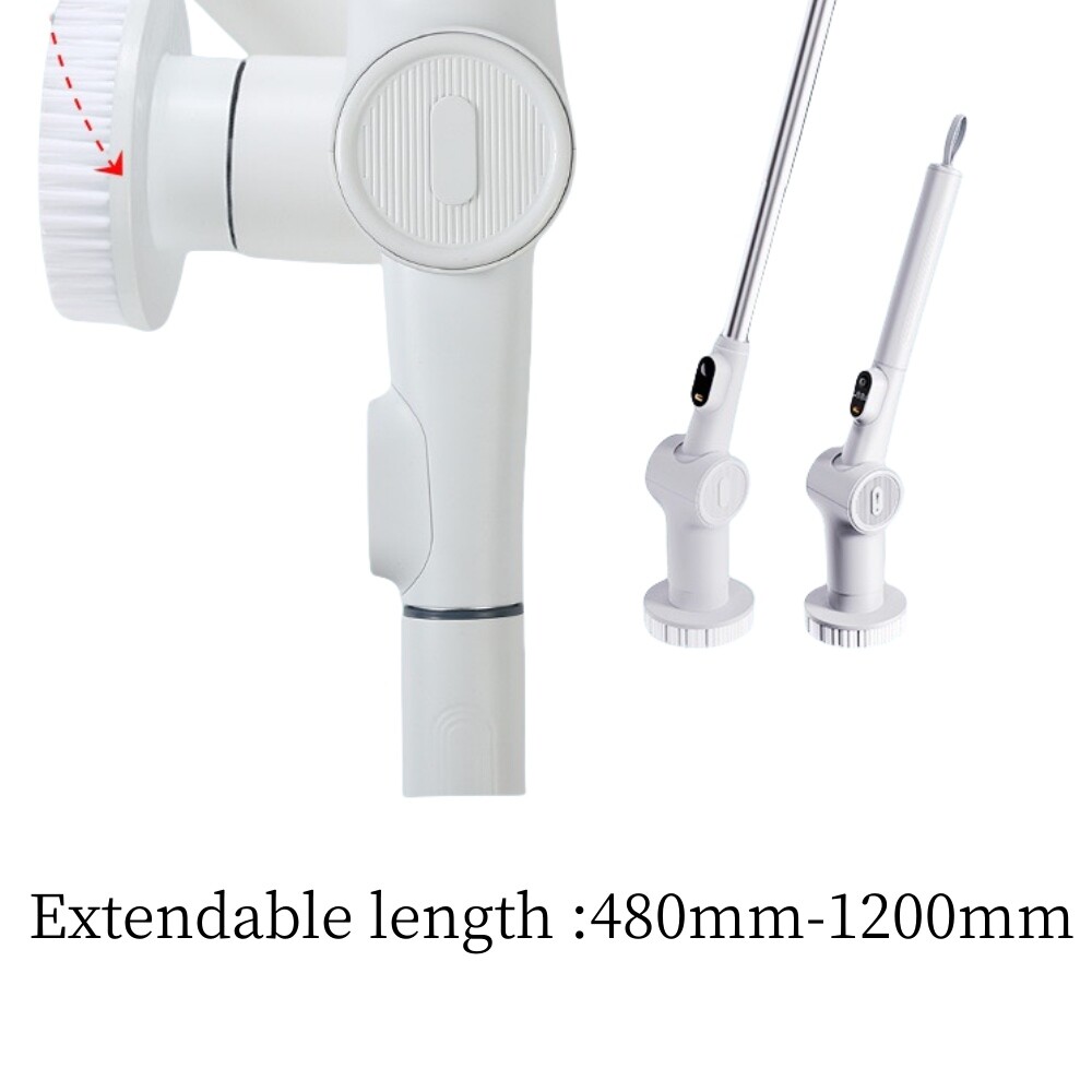 8 IN 1 Electric Spin Scrubber Cordless Power Cleaning Brush Rechargeable Cleaner
