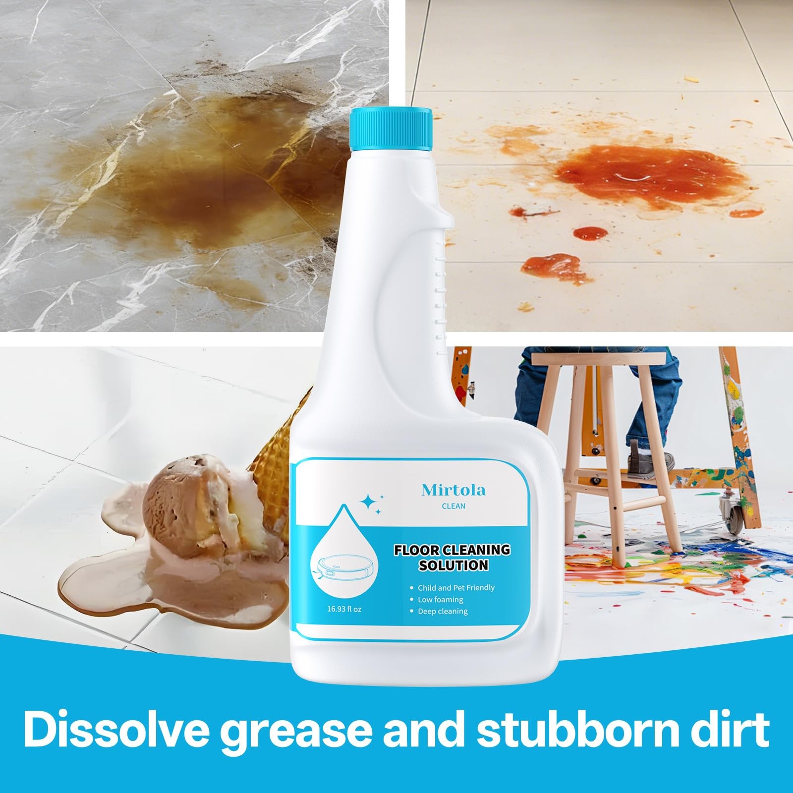 Floor Cleaning Solution, Dilution Ratio 1:200, with Eufy Cleaning Solution, E…