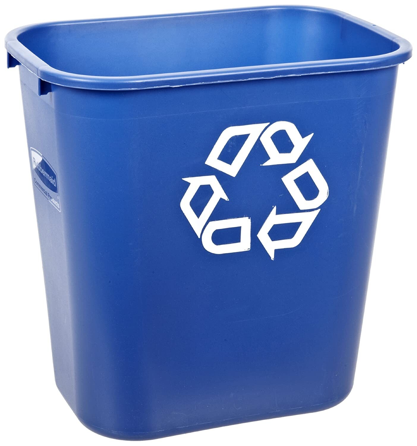 Rubbermaid Deskside 2.7 Gallon Recycling Containers Blue RCP295573BLUE Qty 2