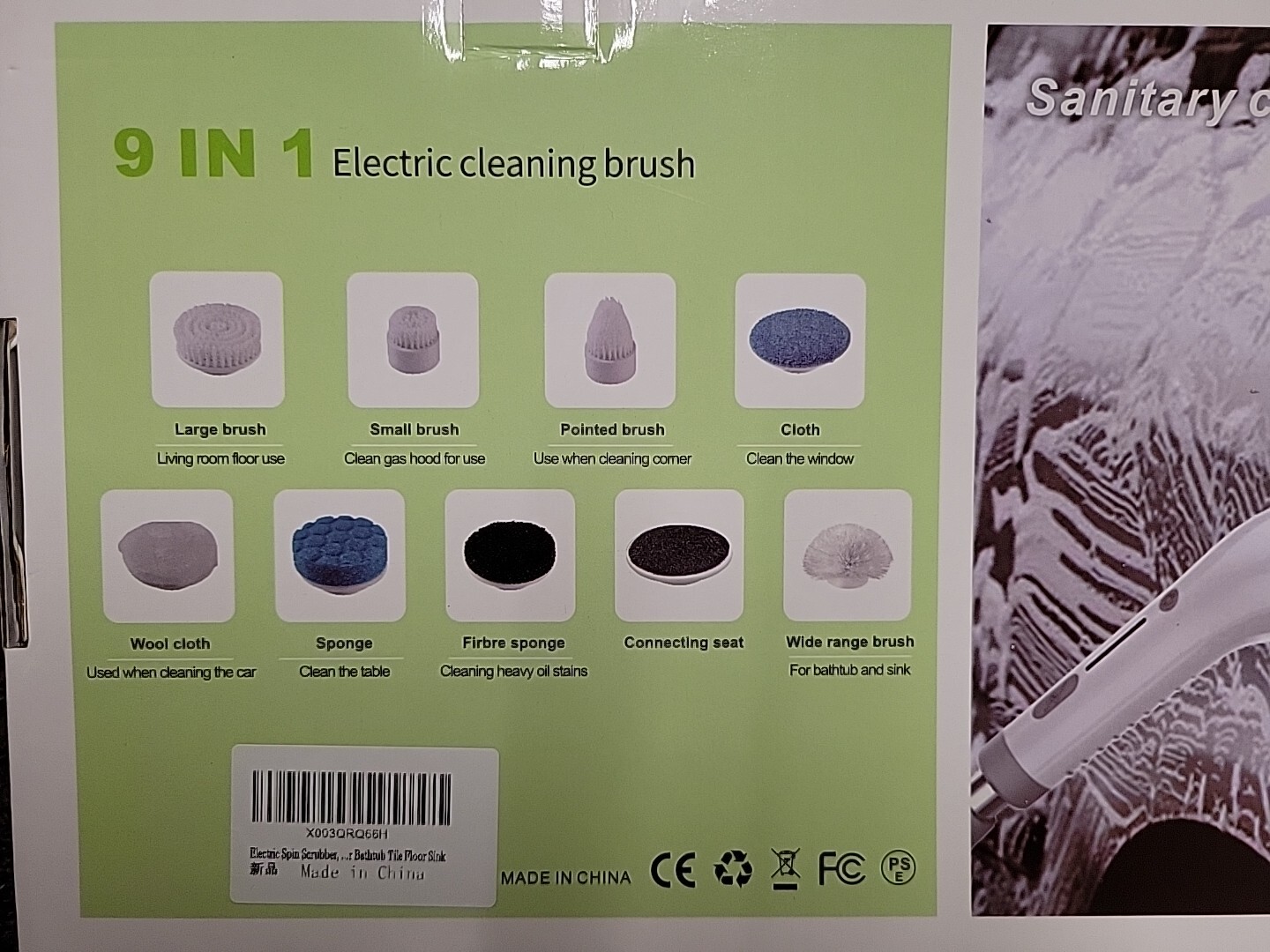 9 In 1 Electric Cleaning Brush Wireless Expandable