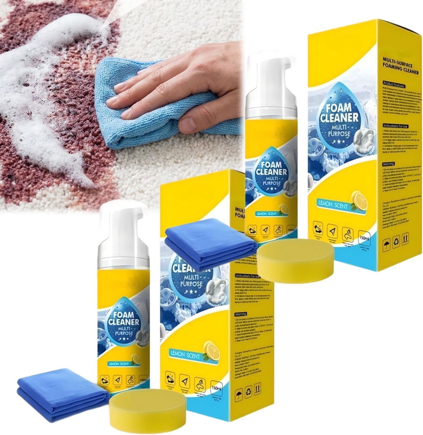 150ml Auto Go Foam Cleaner – Deep Cleaning Foam For Car Interior, Kitchen GreaCW