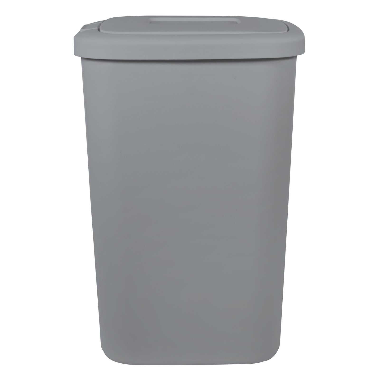 new，13.3 Gallon Trash Can, Plastic Touch Top Kitchen Trash Can, Grey