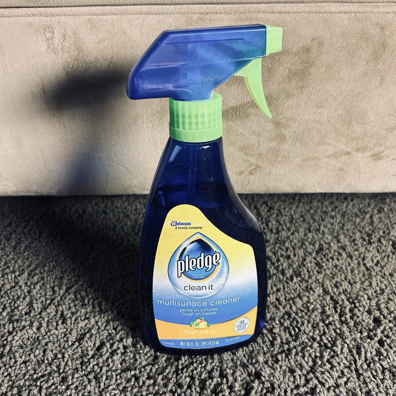Pledge Multisurface Cleaner Trigger Fresh Citrus 16 Ounces 16oz 90% Full