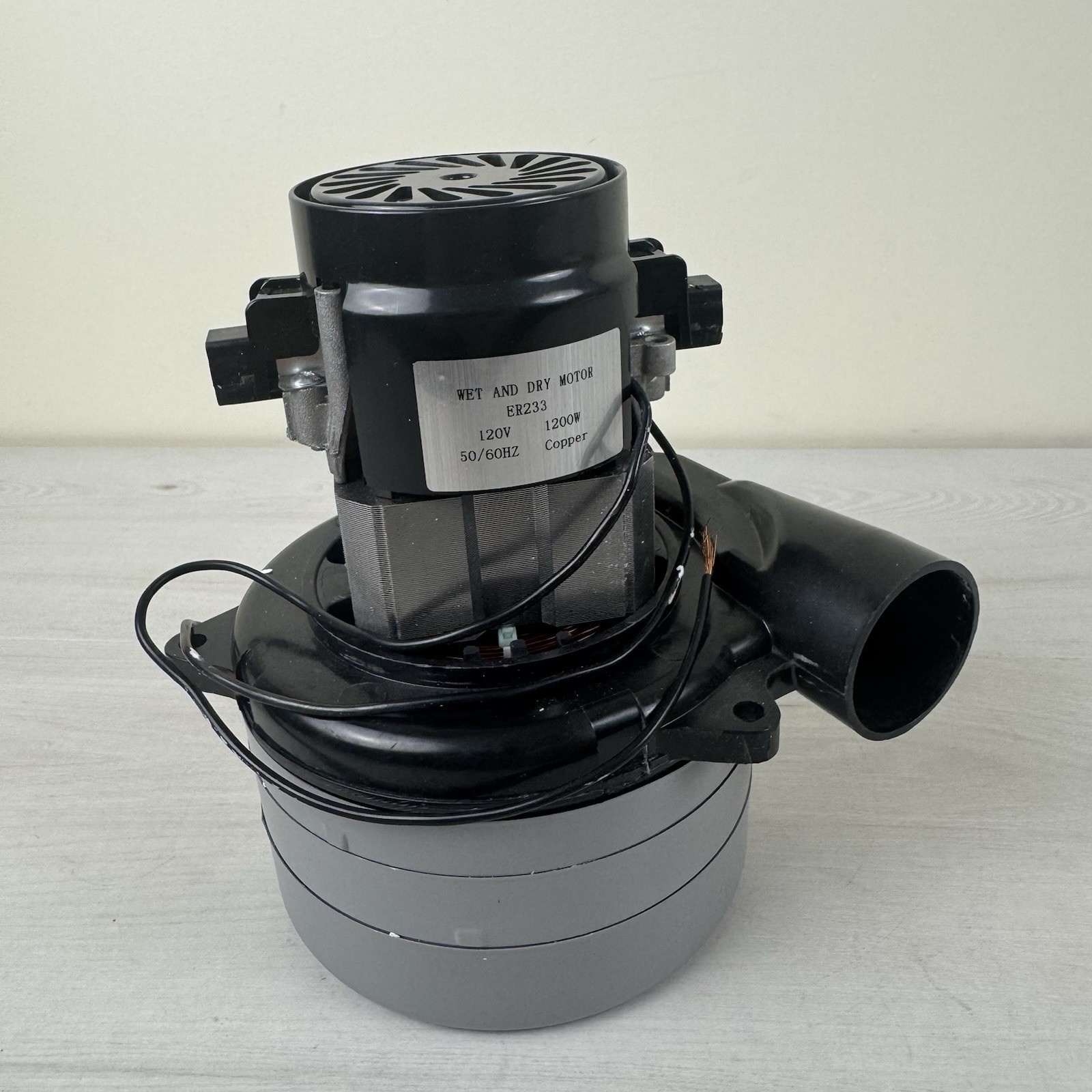 116336-00, 116336-01 Vacuum Motor 120V 2-Stage High Efficiency Low Noise Replace