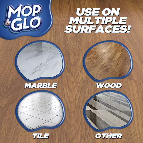 Mop and Glo Professional Multi-Surface Floor Cleaner – 64 oz. (2-Pack) NEW
