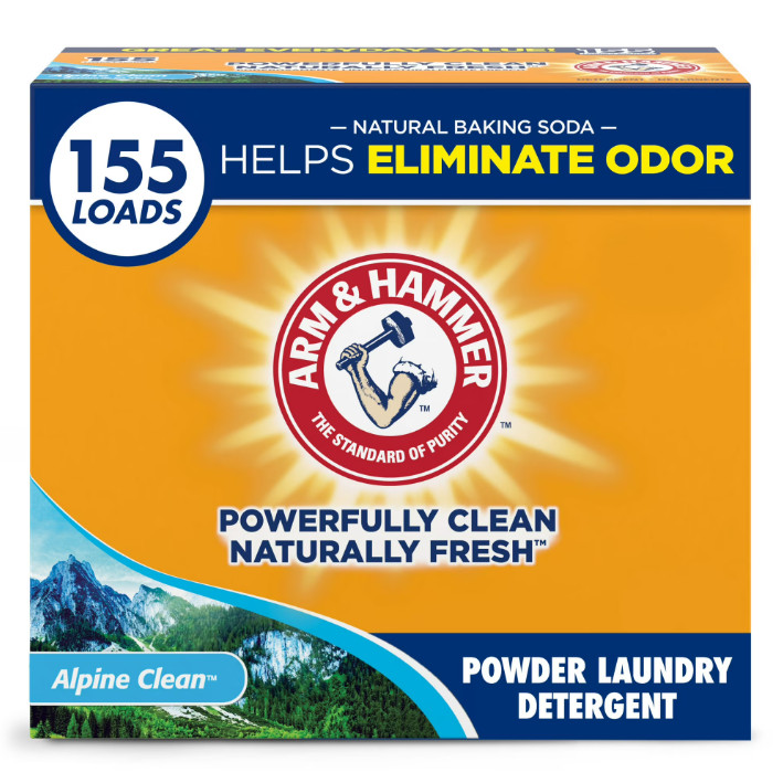 3 Box ARM & HAMMER Powder Laundry Detergent, Alpine Clean, 9.56 lb/ Box