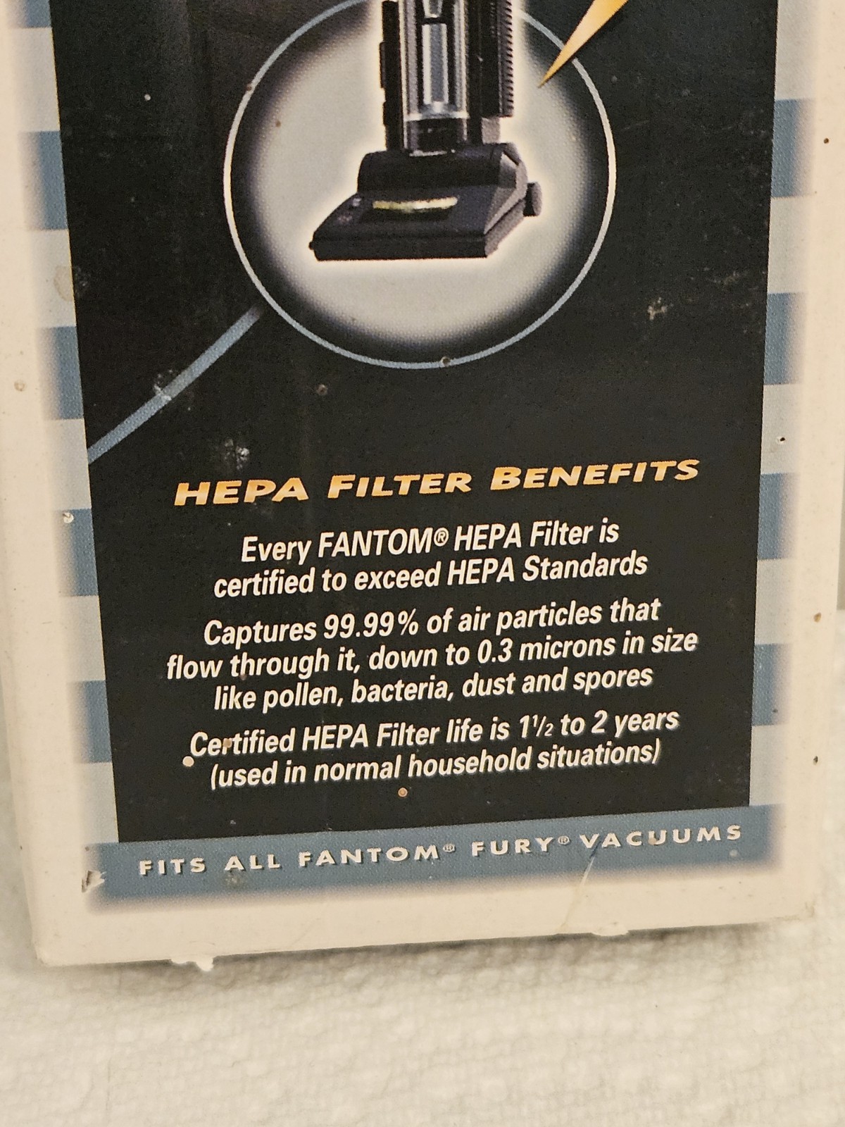 OEM Fantom Fury Vacuum Replacement HEPA Filter Cartridge HRC400C
