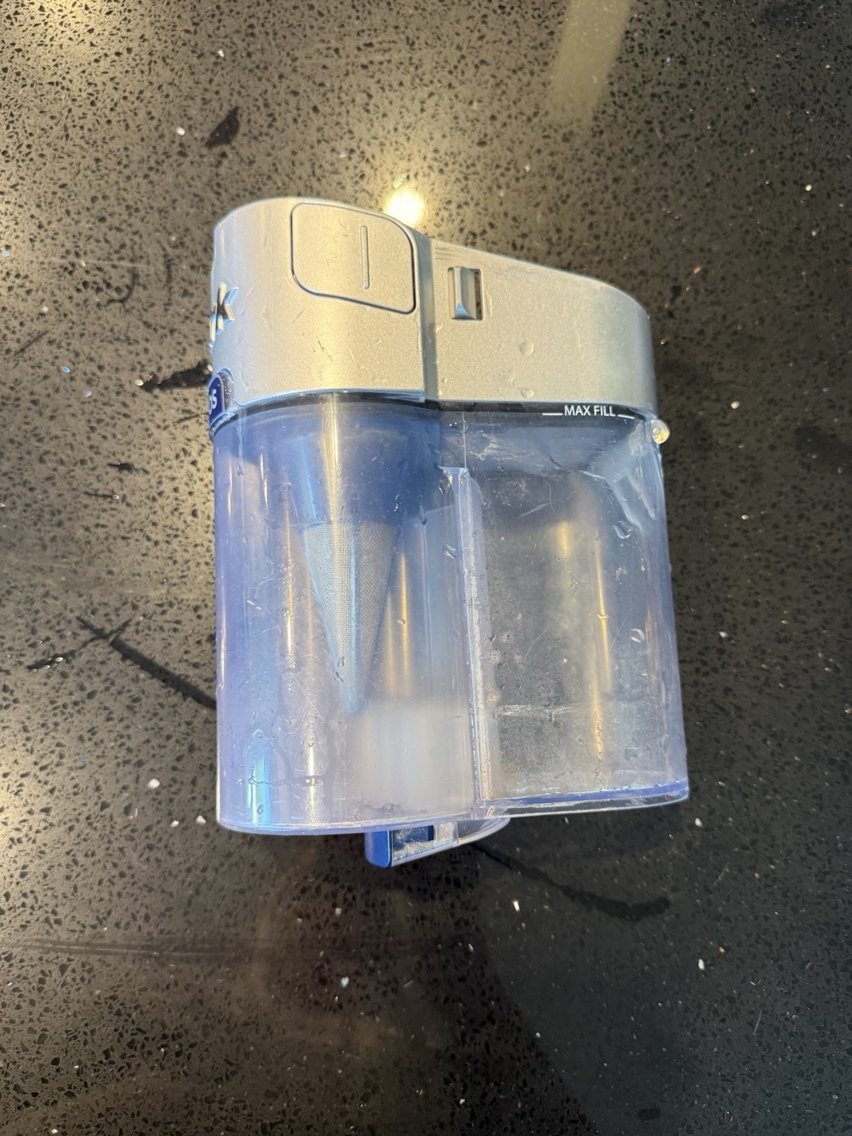 Shark Stratos QS3000QSL HZ3002 Dust Cup Bin Replacement Part Gray