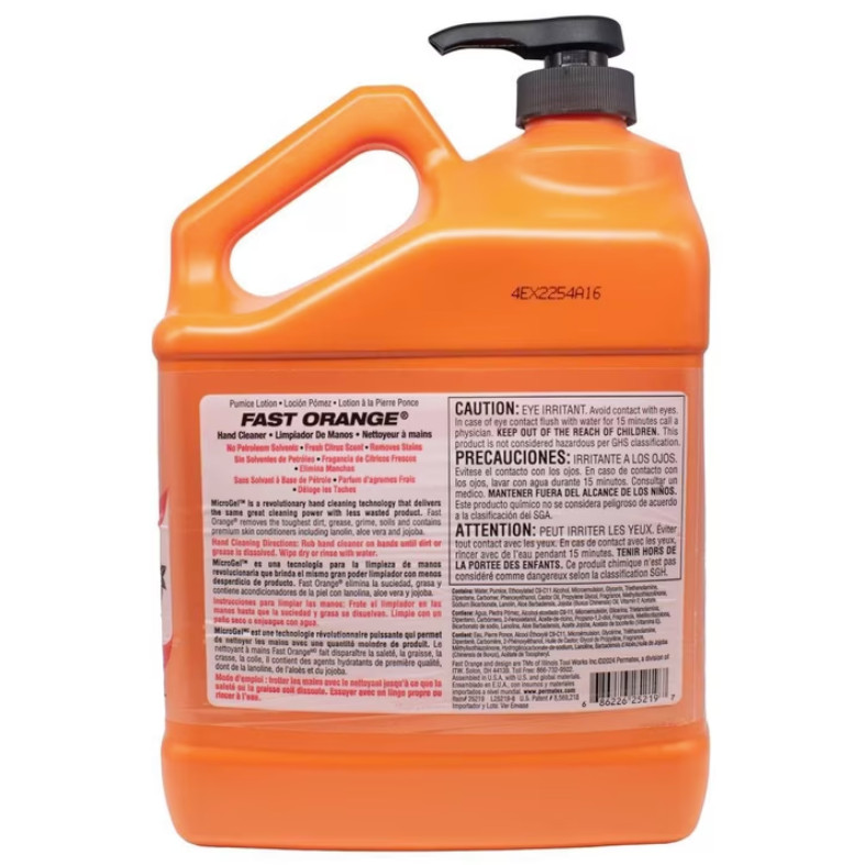 ( 3 Pack ) Permatex Fast Orange Pumice Hand Cleaner, 1 Gal, Free Shipping