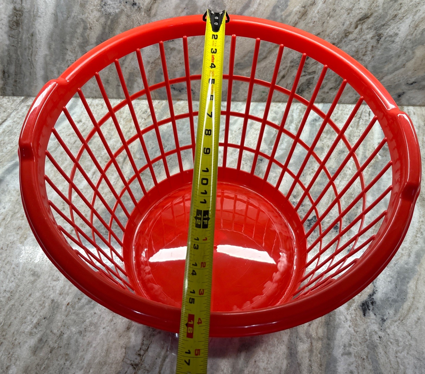 Large Slotted Plastic Laundry Red Basket 12×17.5-in-Brand New-SHIPS N 24 HOURS