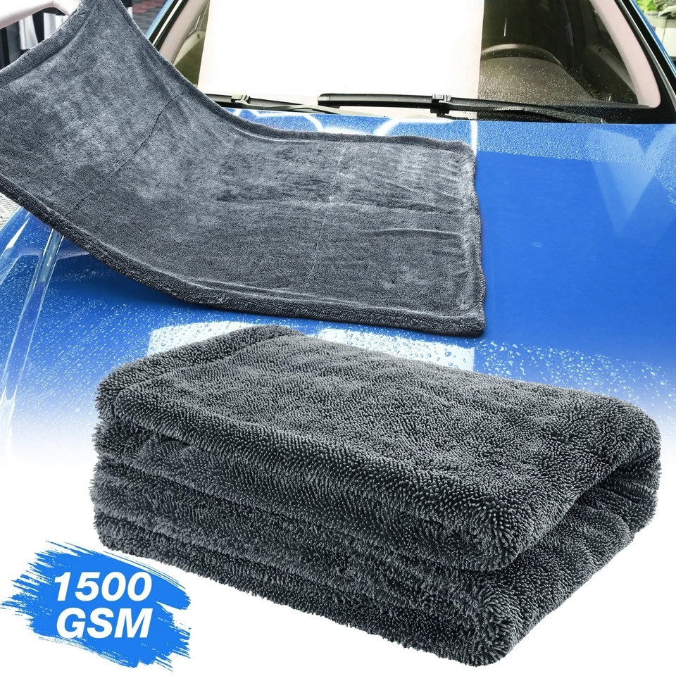 1500GSM 24 x 36″ Water Absorbing Car Wash Microfiber Drying Towel Twisted Loop