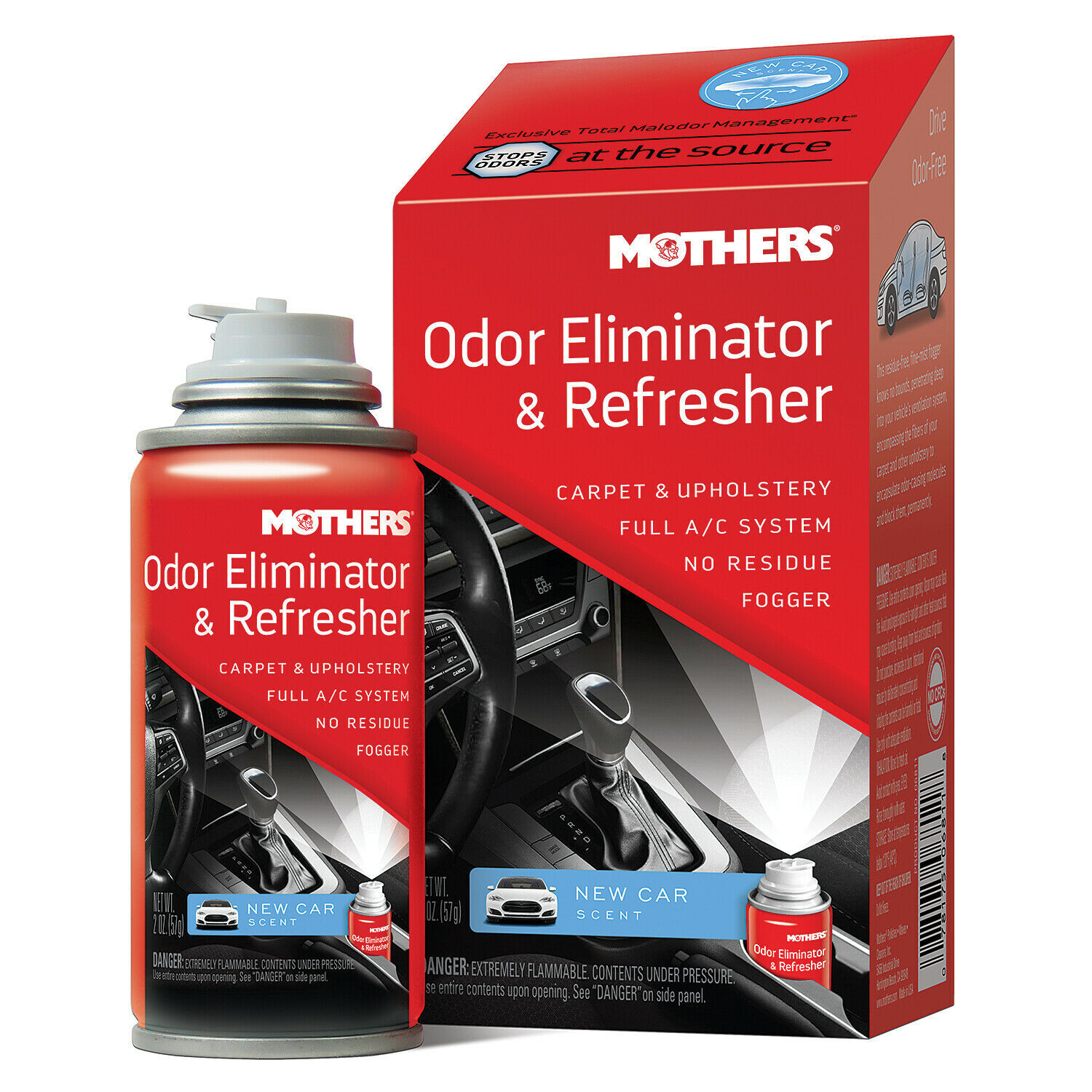 Mothers 06811 Odor Eliminator & Refresher, New Car Scent