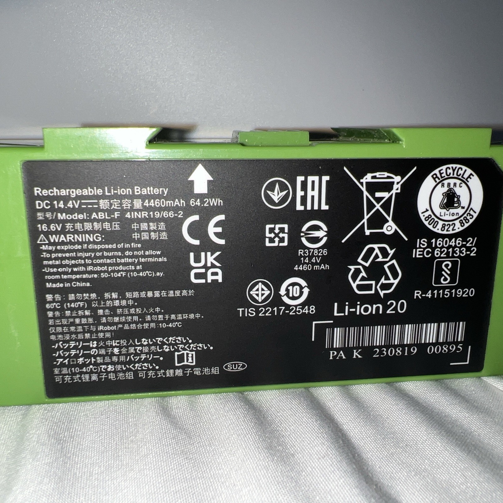 ABL F Battery Replacement for iRobot Roomba i8 i8 i7 i7 7150 7156 7158 7550