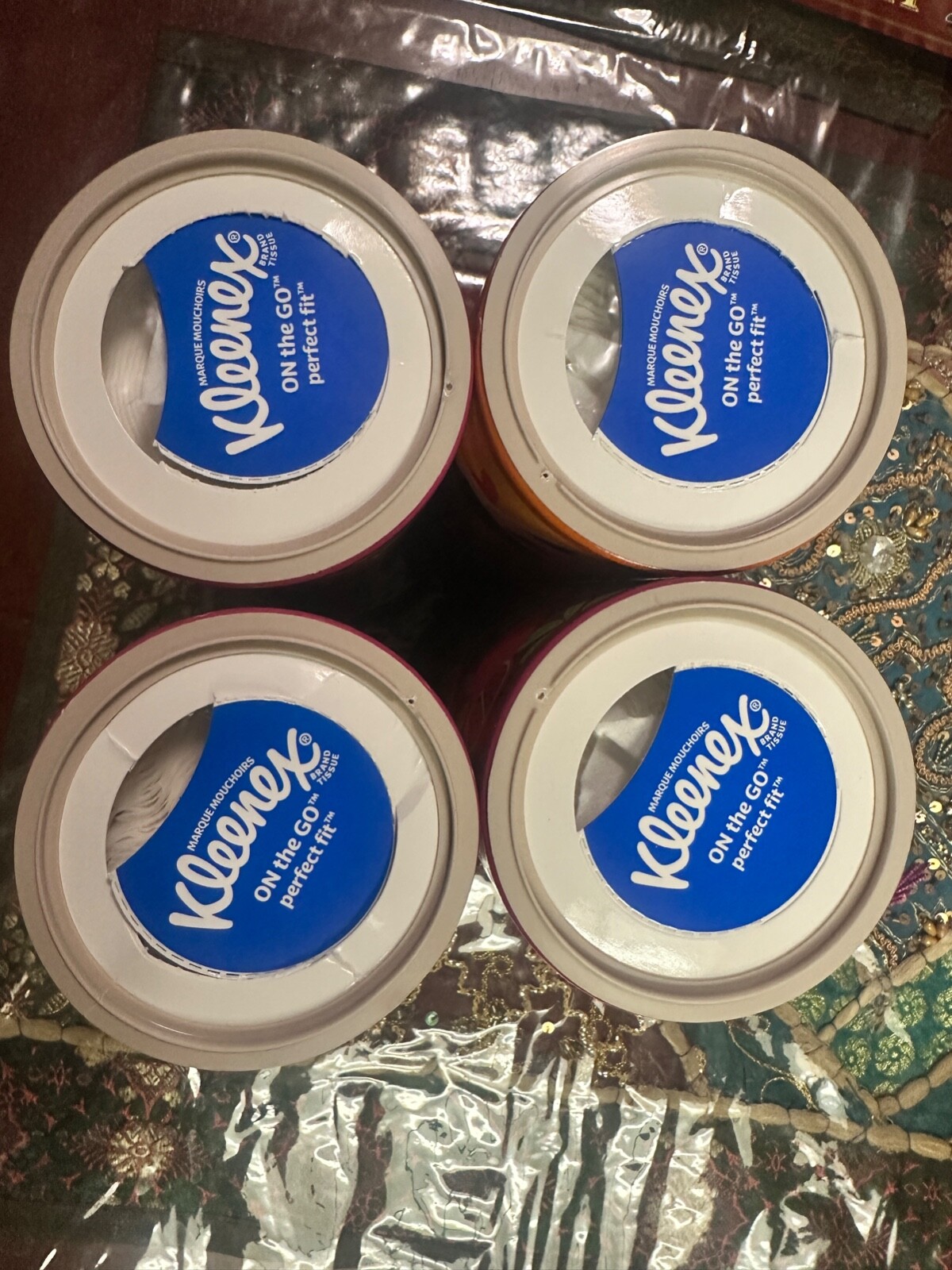 Kleenex ON the GO Perfect Fit Facial Tissue Nutcracker 50ct, 4Pack