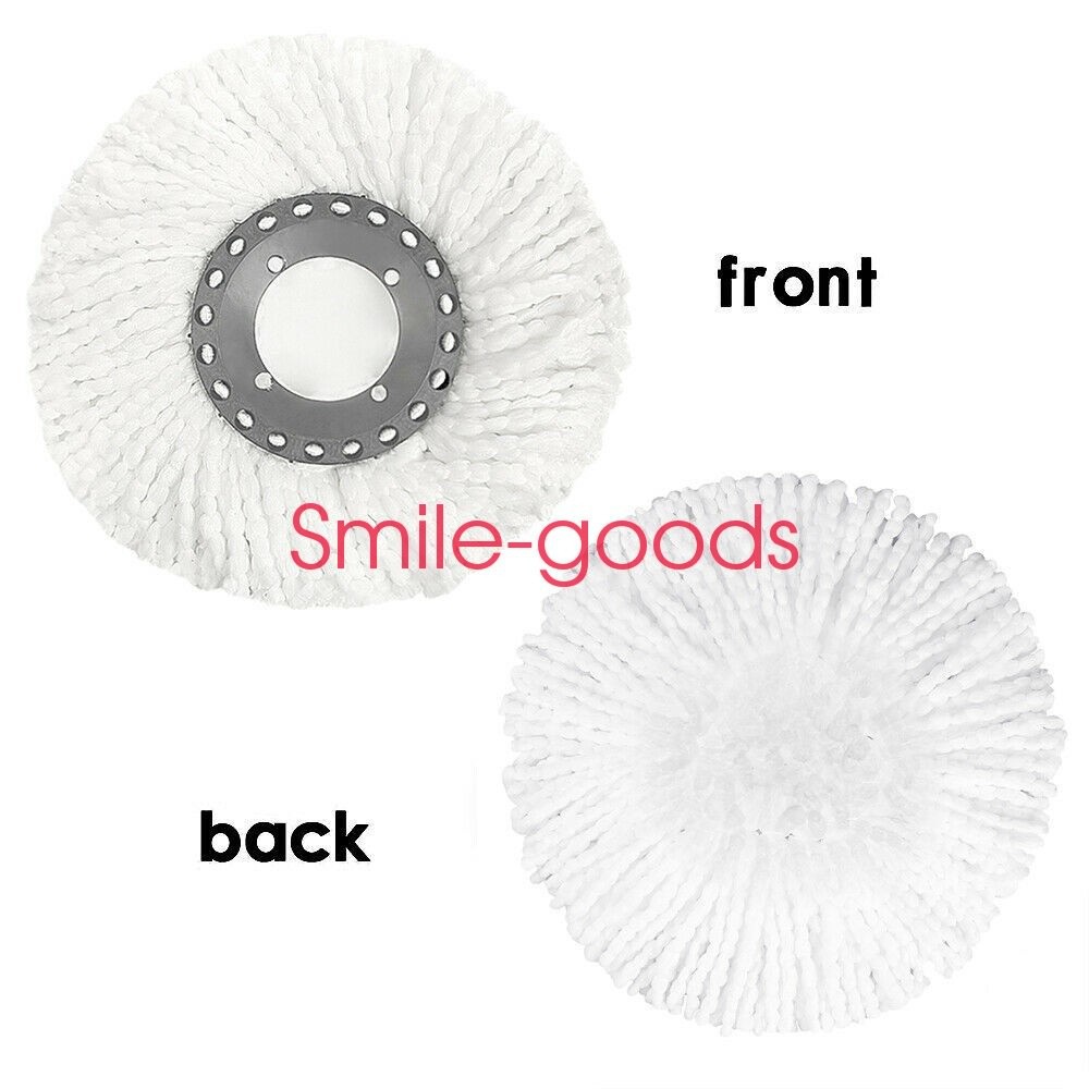 4pcs Replacement Microfiber Mop Head Refill For Spin Mop 360° Easy Cleaning Tool