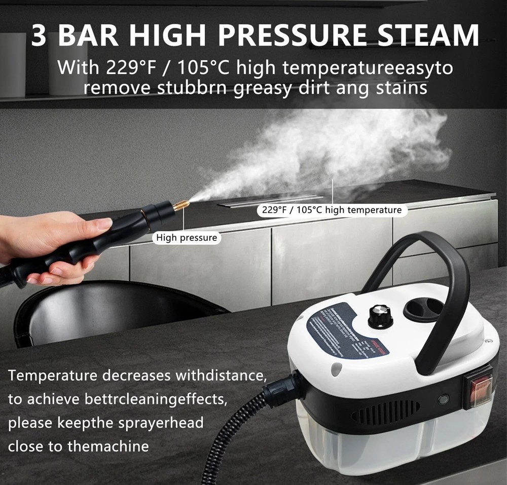 Handheld High Temp Steam Cleaner High Pressure Household Cleaning Machine 2500W