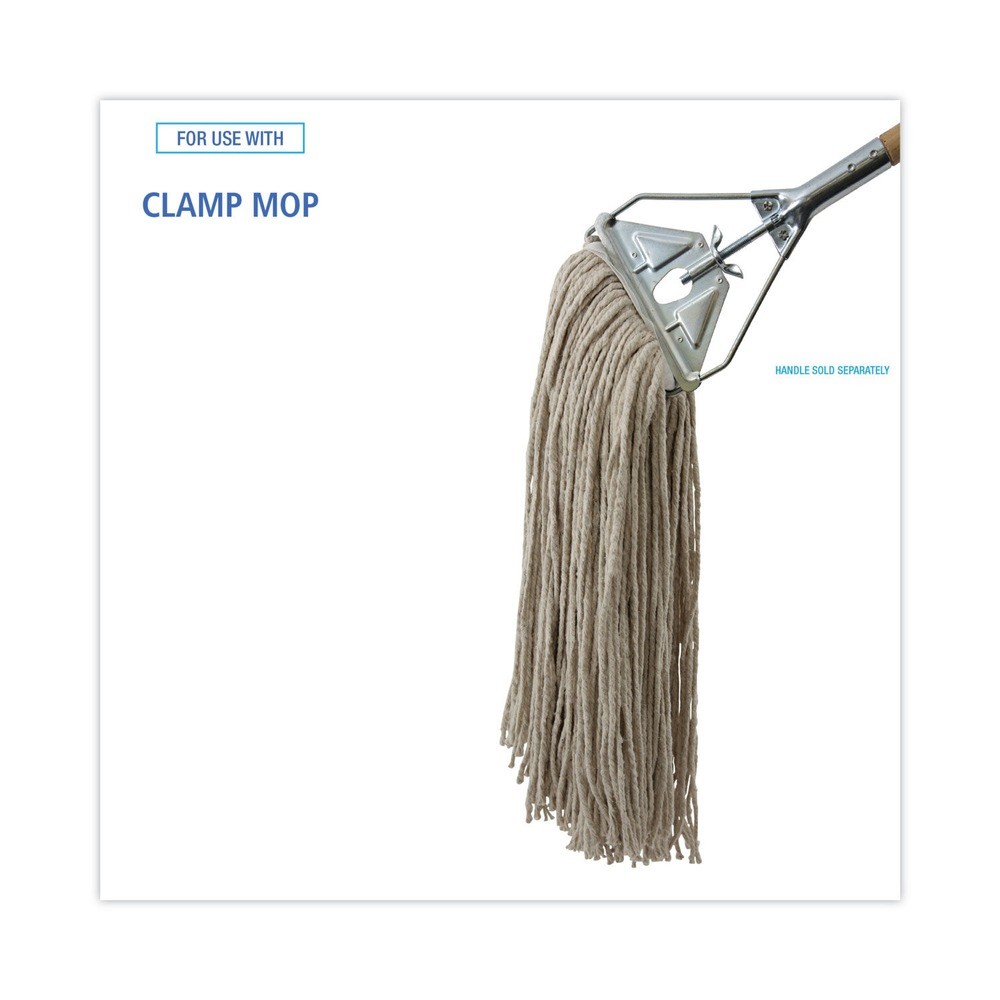 Boardwalk CM20032 32 oz 4-Ply Cut-End Cotton Mop Head – White (12/CT) New