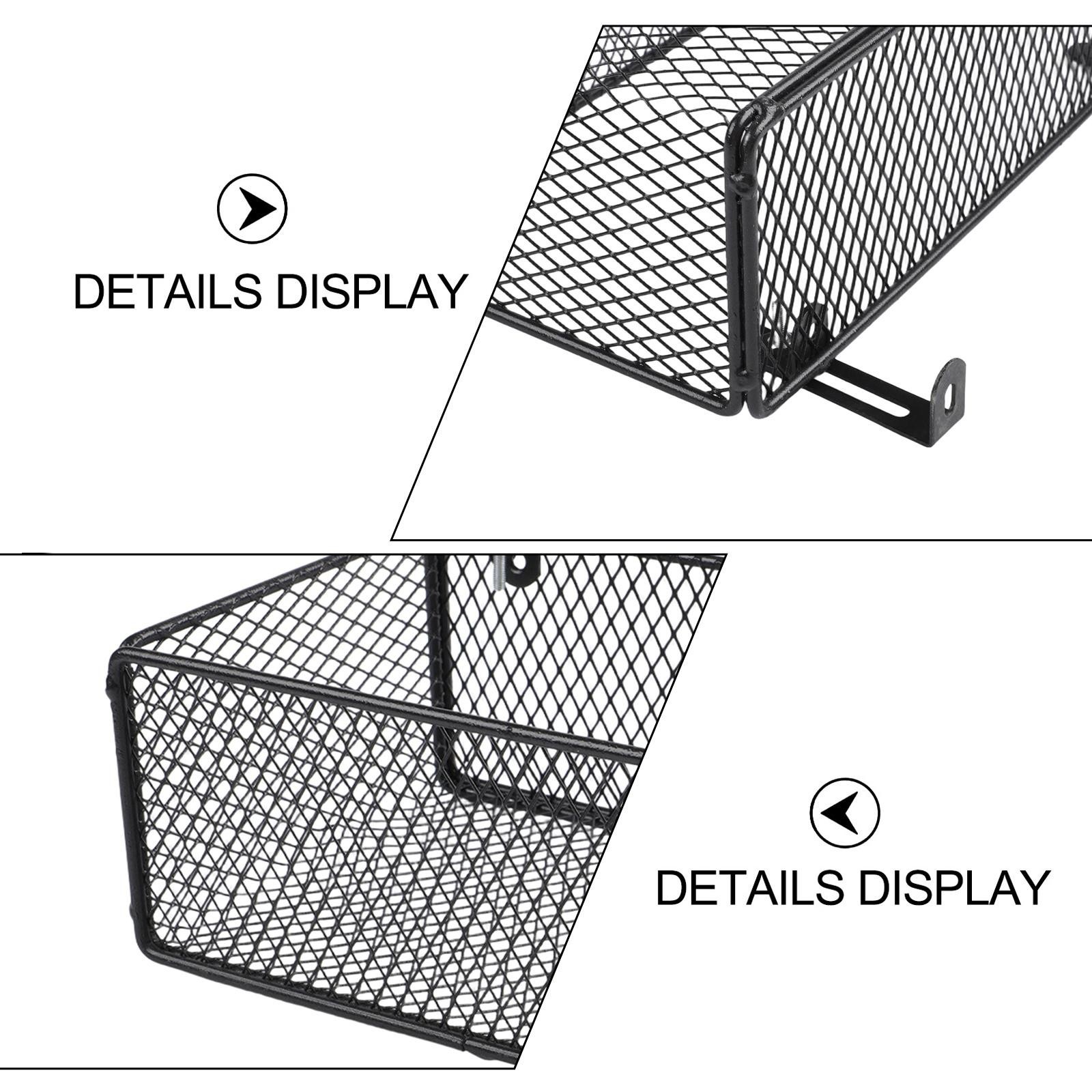 Simple Assembly Iron Hanging Basket for Organizing Bedroom Essentials 27 15 9cm