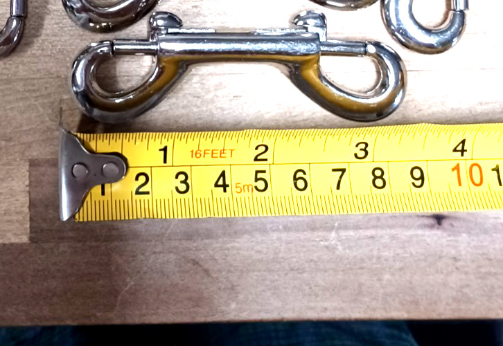 10pc. 3-1/2″ DOUBLE END SNAP HOOK CHROME PLATED