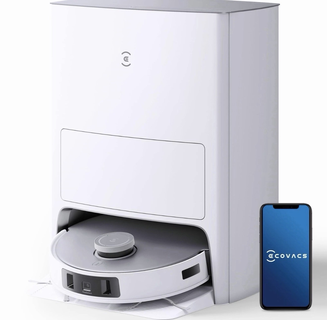ECOVACS DEEBOT T20 Omni (DLX23) Robot Vacuum and Water Mop Washing-Drying White