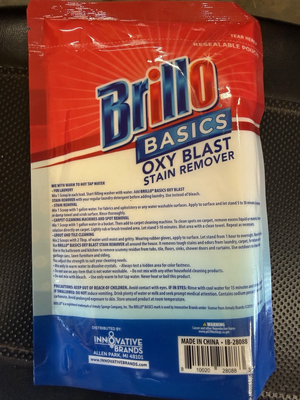 Brillo Basics Oxy Blast Stain Remover 16 ounces