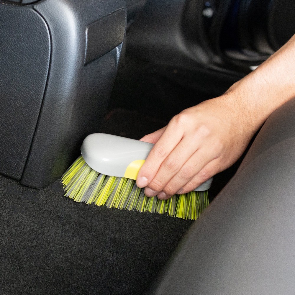Stiff Bristle Scrub Brush for Carpet and Upholstery Cleaning