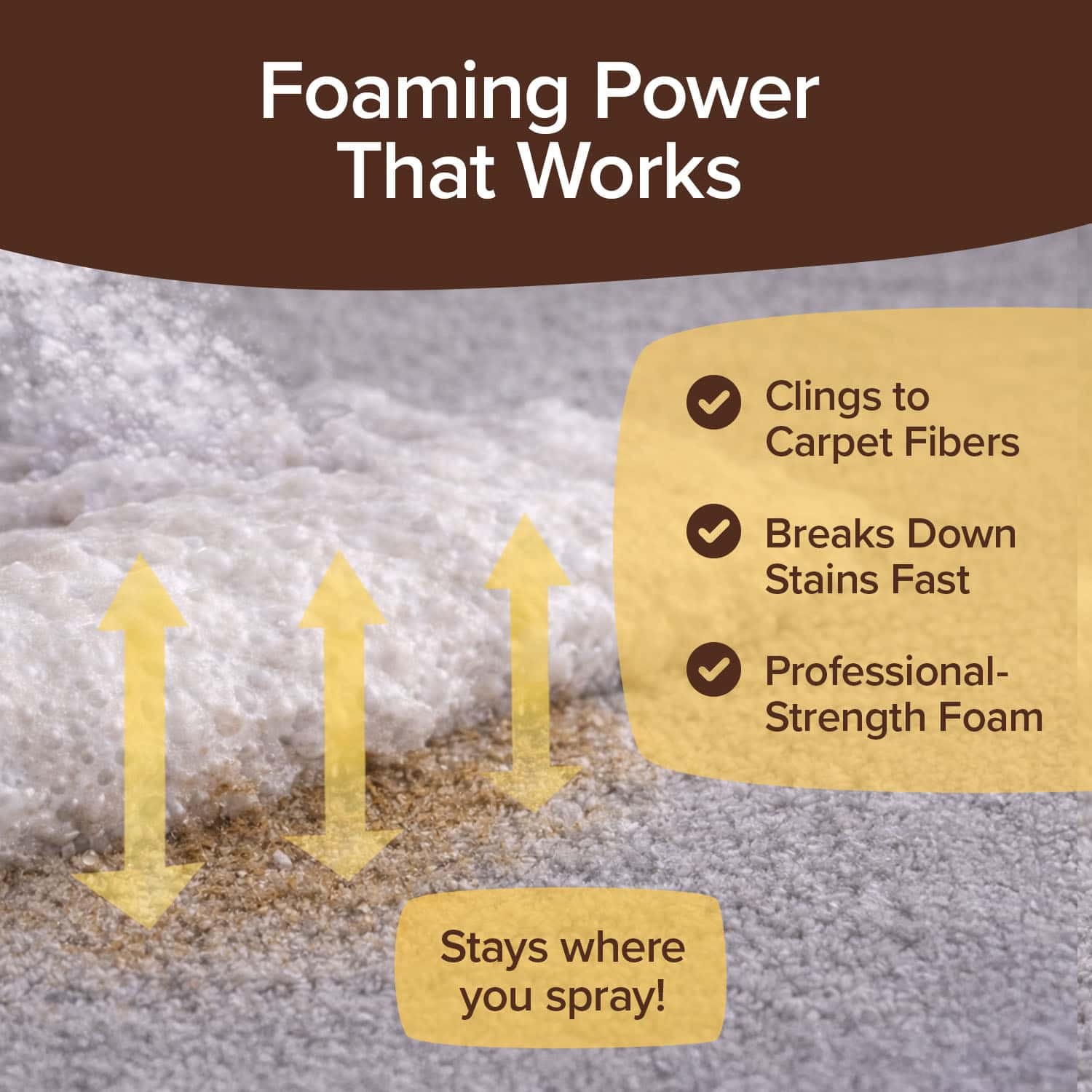 Bull Shot Pet Stains Remover, Foaming Carpet Spot Cleaner for Pet Accidents
