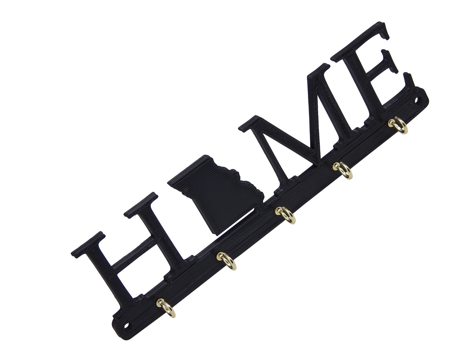 Missouri Home State Shape Key Holder Hanger Rack Housewarming Gift Wall Decor