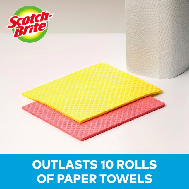 Scotch-Brite Glass Cooktop Pads and Sponge Clothes Kit – 4CT (2 Pads & 2 Cloths)