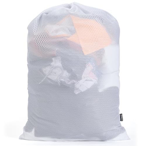 1Pack XL Heavy Duty Mesh Laundry Bag, Machine Washable Large Dirty X-Large 1.0