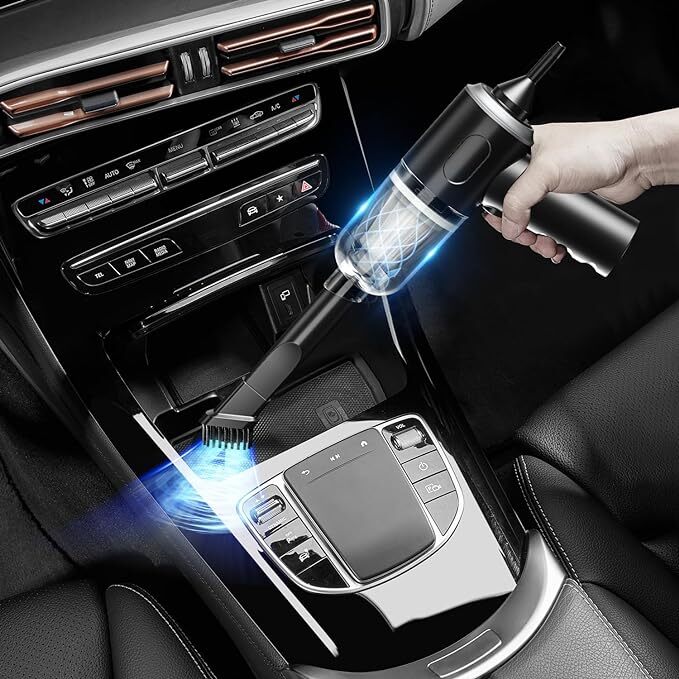120W Cordless Car Vacuum Cleaner Powerful Suction Mini Dusts Buster Handheld