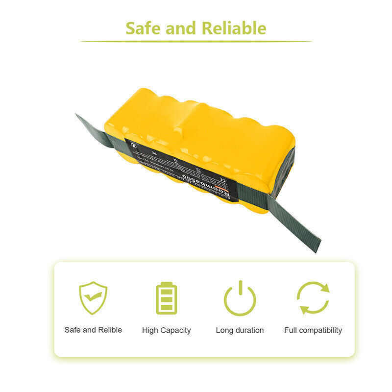 14.4 Volt For iRobot Roomba Battery 5.0AH 500 595 600 700 800 620 630 650