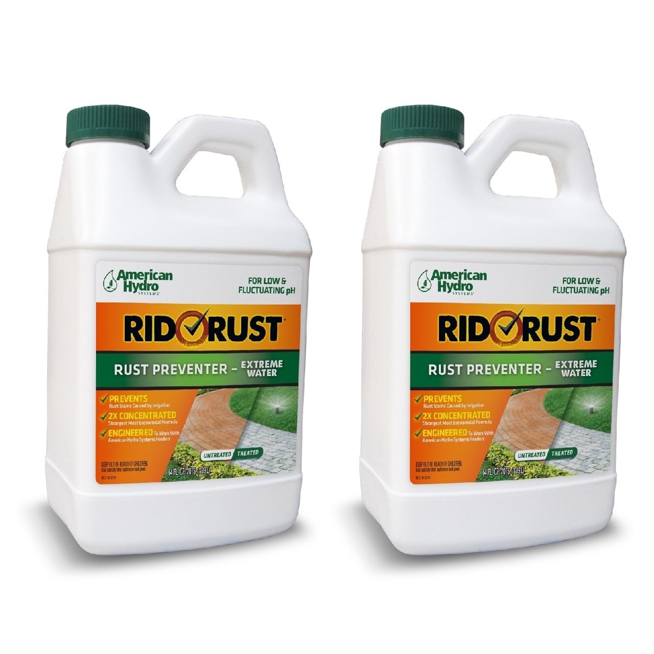 Water Rust Stain Preventer for Irrigation Systems, 64 Fl Oz, 2 Pack – Eco-Friend