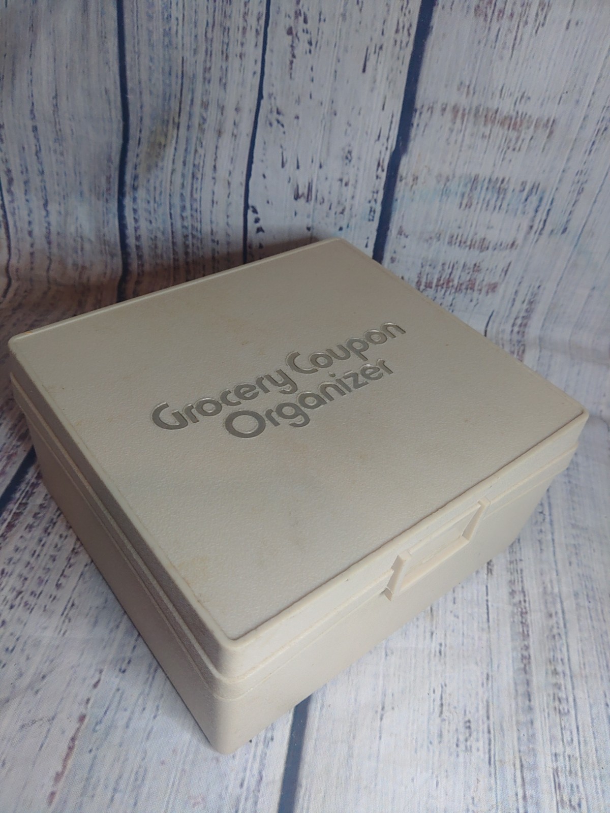 Vintage Beige Grocery Coupon Organizer