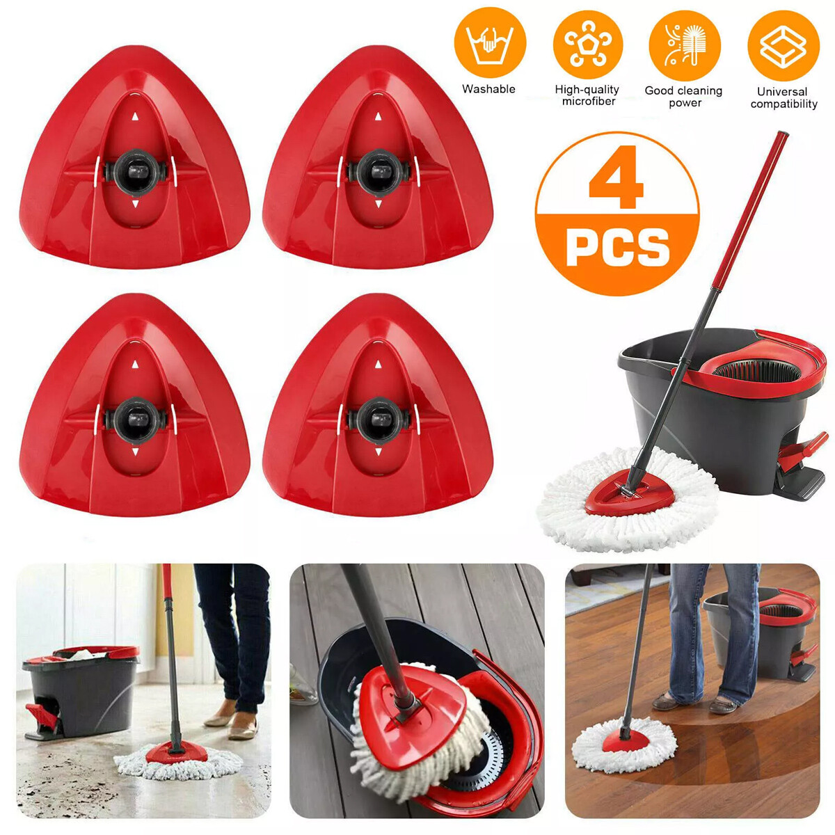 Spin Mop Replacement Base Compatible with Ocedar EasyWring 1 Tank Mop System
