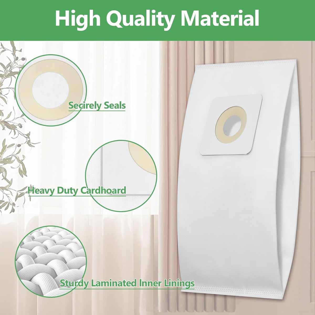 6 Pack Style 7 Vacuum Bags for Bissell 32120 1739 3522 3525 71Y7 3545 Plus 3350