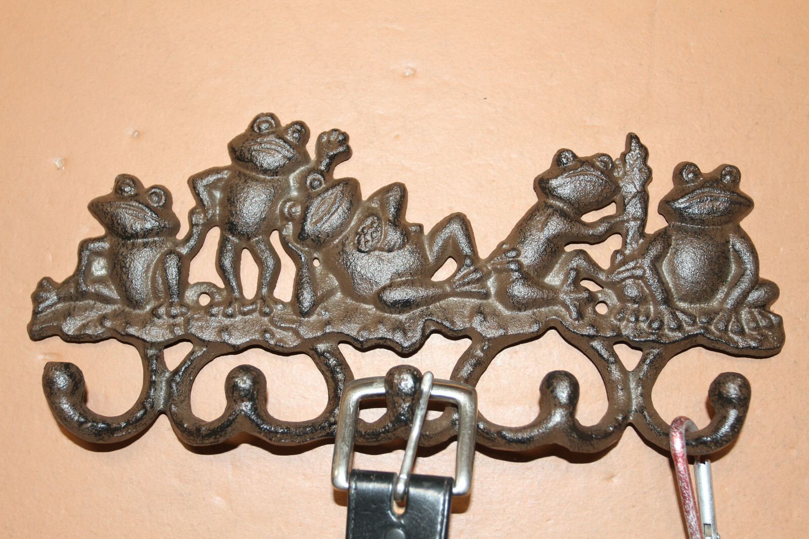 FROG WALL HOOKS, Frog Decor, Decorative Wall Hooks, Garden Hooks H-132B