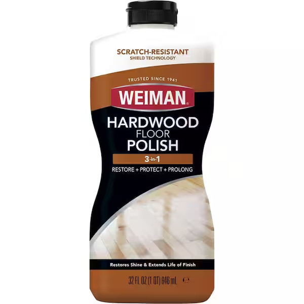 Weiman Wood Floor Polish and Restorer – 32 Ounce – High-Traffic Hardwood