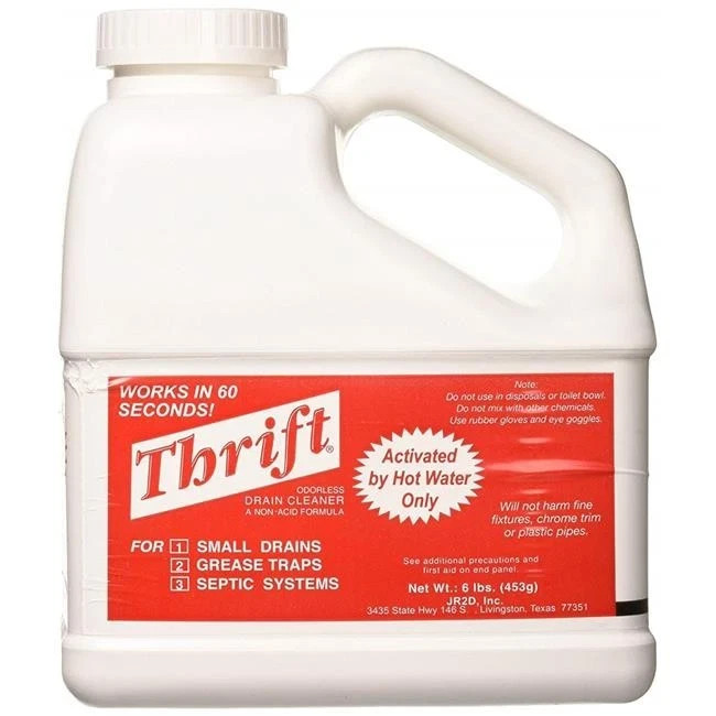 Thrift Marketing T600 6 lb Thrift Drain Cleaner Economy Size Industrial Strength
