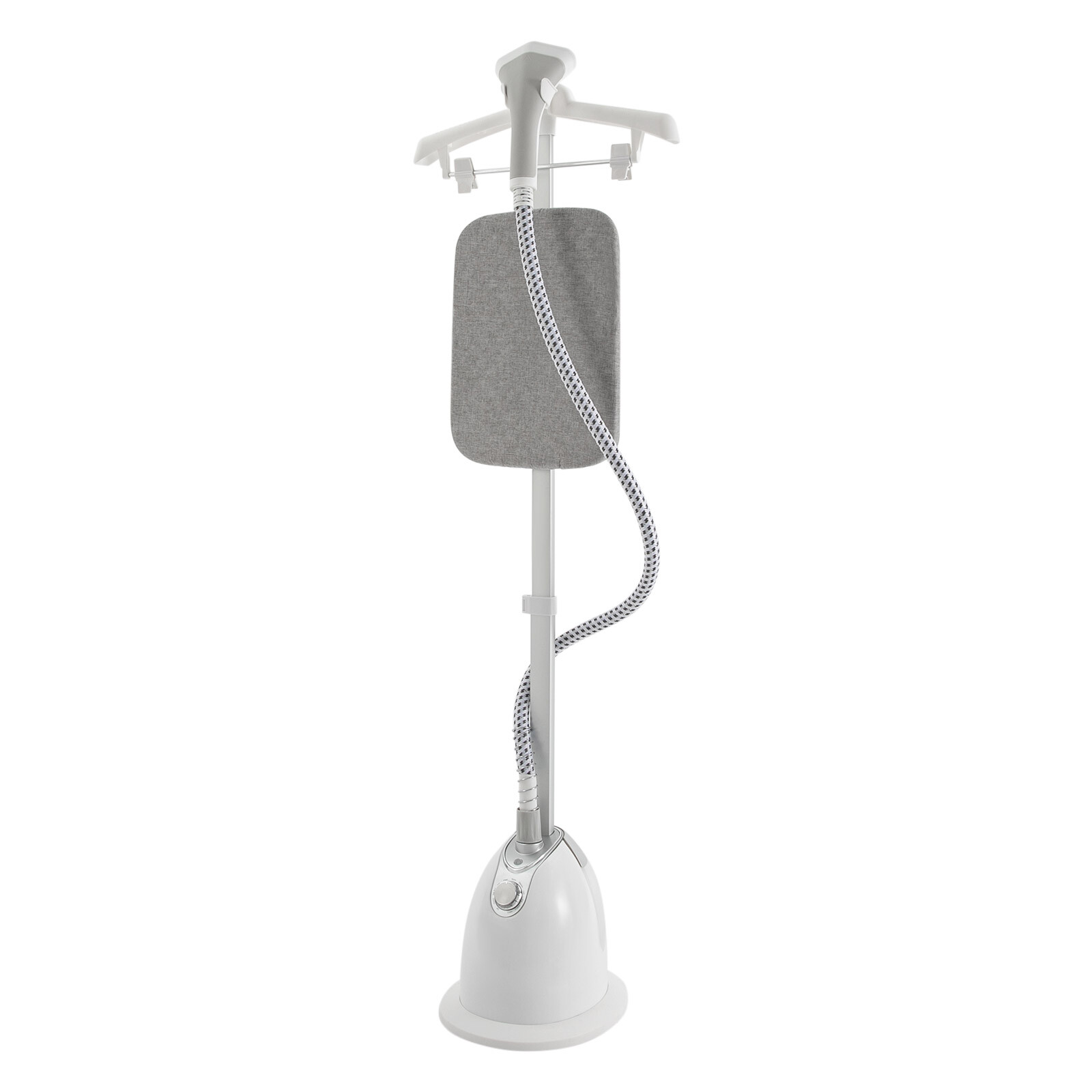 1350W Vertical Garment Steamer 1.4L Tank Adjustable Height Telescopic Rod White