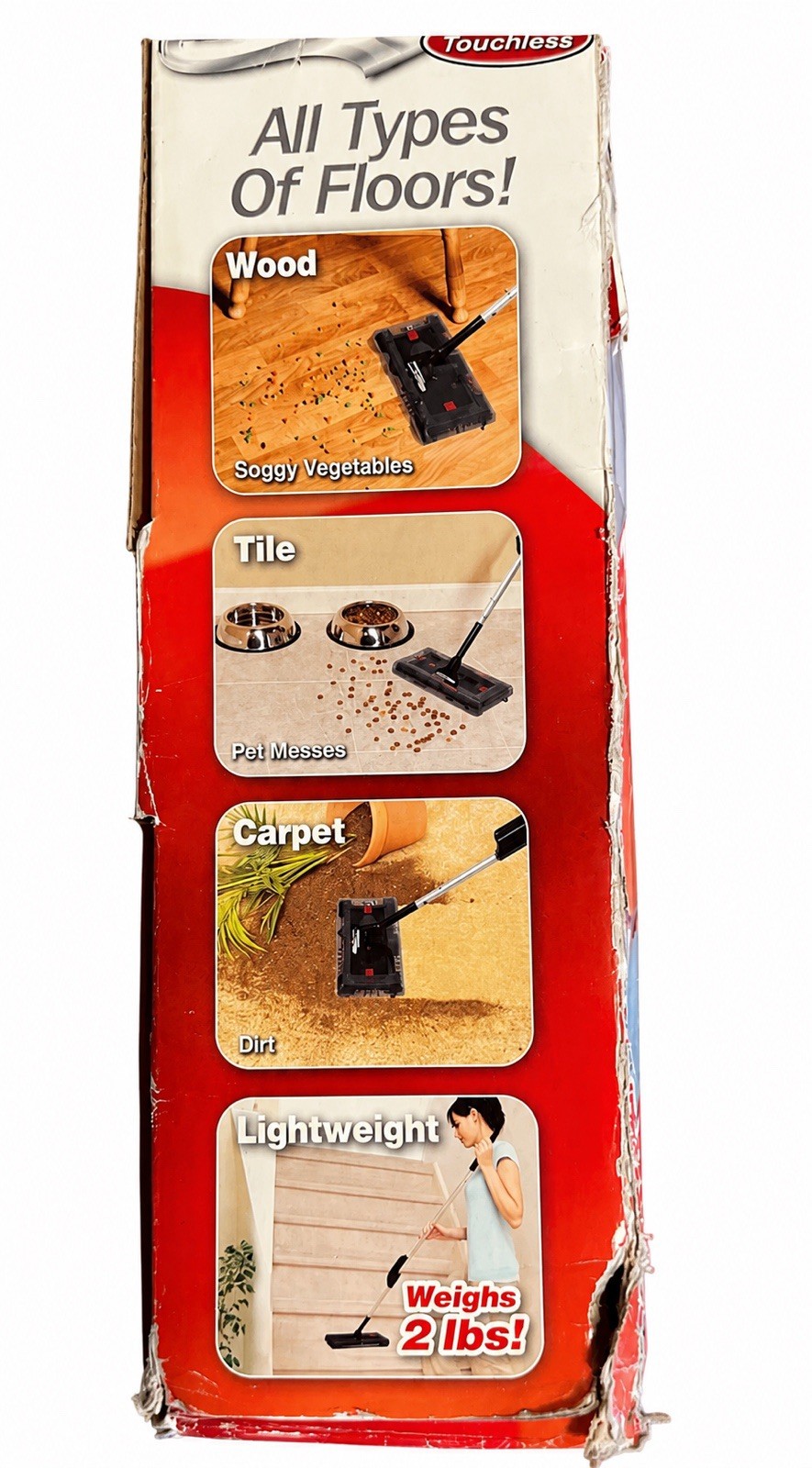 NEW Cordless Swivel Sweeper As Seen on TV Rechargeable 7.2 Volts Ontel