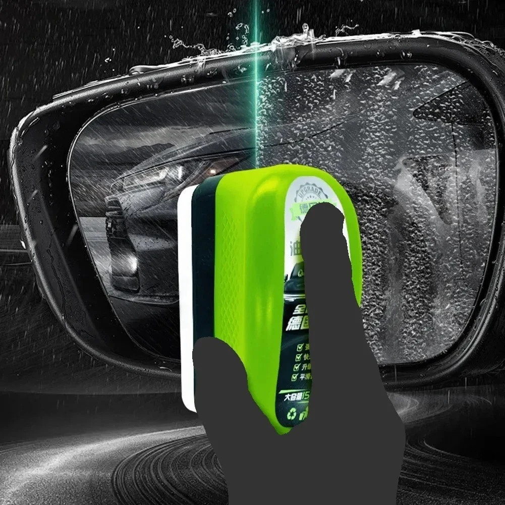 2025 New Automotive Oil Film Cleaning Brush, Clear Vision Glass Cleaner,