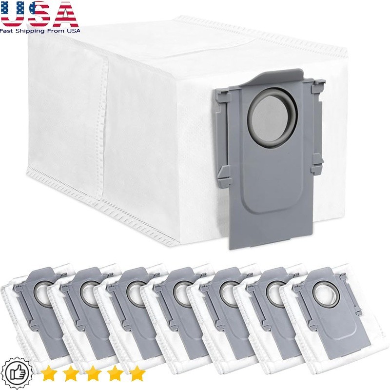 Roborock Q Revo Compatible Dust Bags 8 Pack High Efficiency 2.7L Capacity New