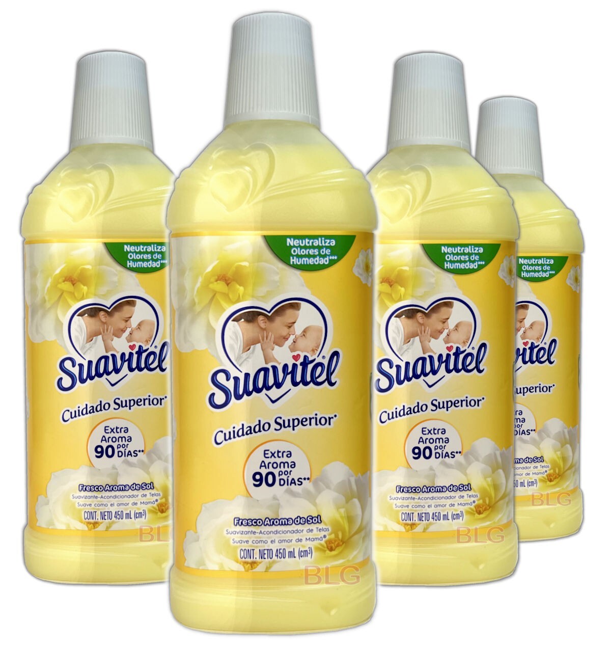 SUAVITEL Liquid Laundry FABRIC SOFTENER Conditioner 90 Day Fresh Scent 15.2oz-4P