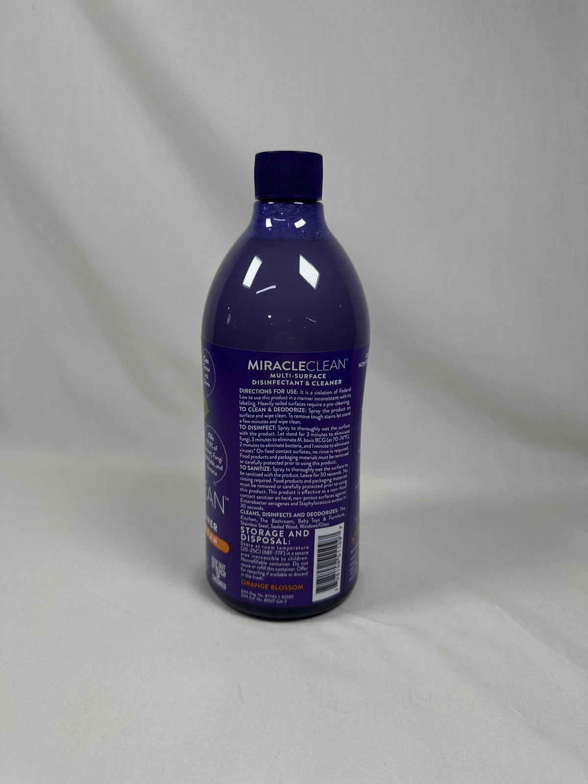 Joy Mangano Miracle Clean Orange Blossom 28 Fl oz – NEW/SEALED Bottle w/ Sprayer