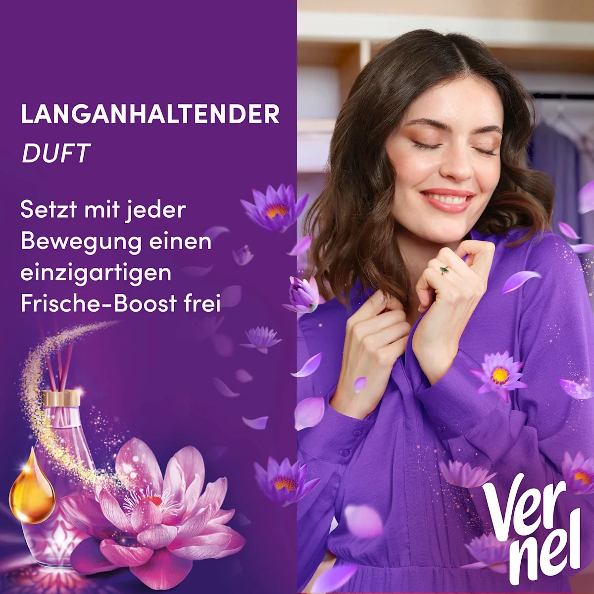 Vernel Lotus Blossom Aromatherapy Fabric Softener 46 L Liquid White