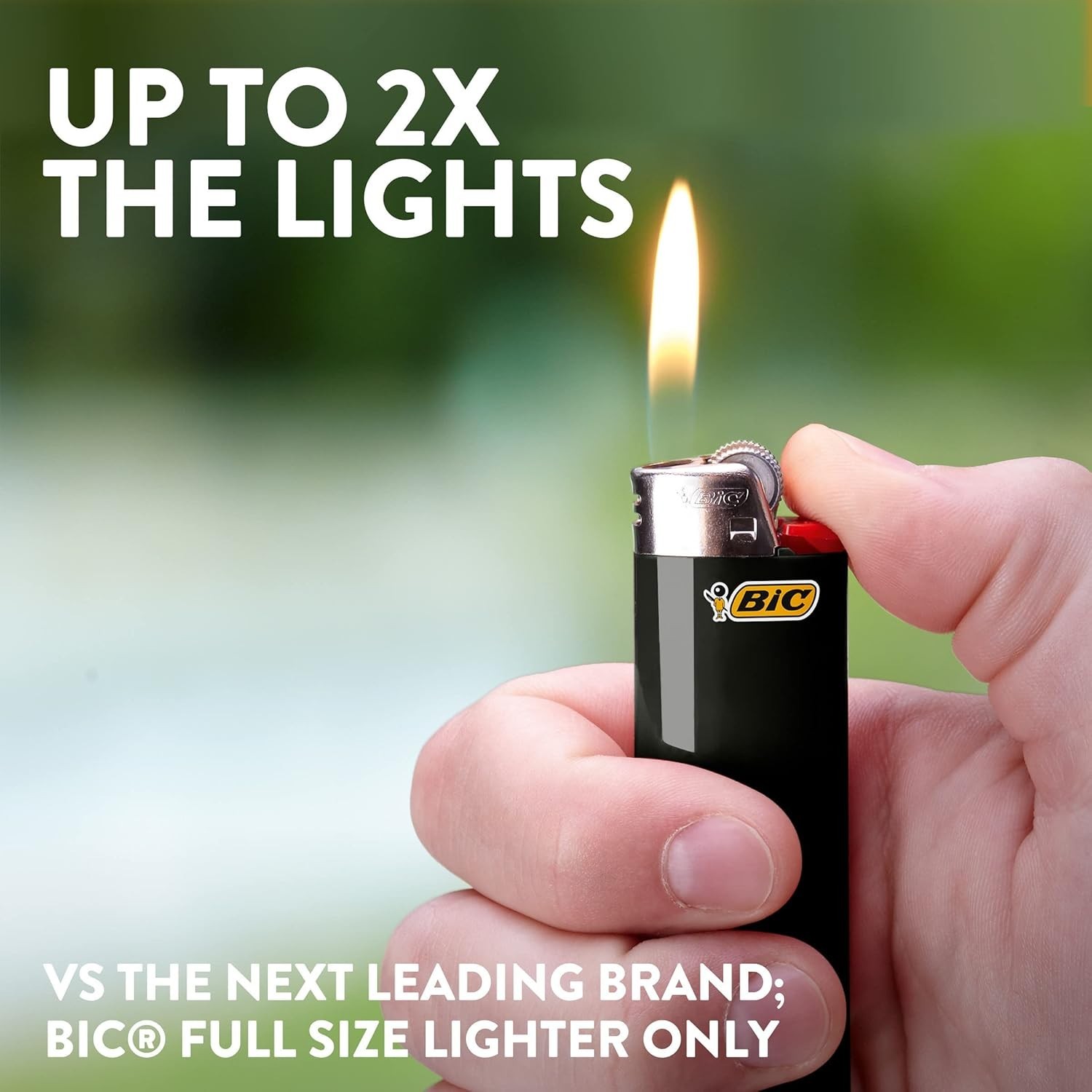 BIC Classic Maxi Pocket Lighters, Assorted Colors, 50-Count black Tray Lighters
