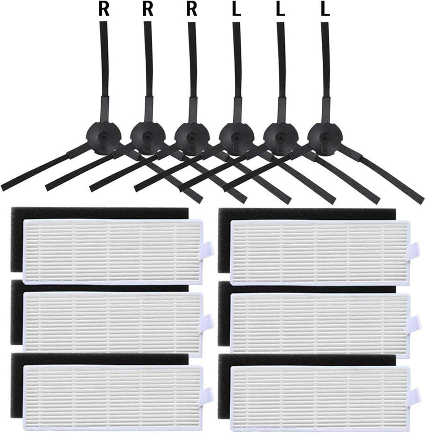 Replacement Filter and Side Brush Kit for A6 A4 A4s Robot Vacuum