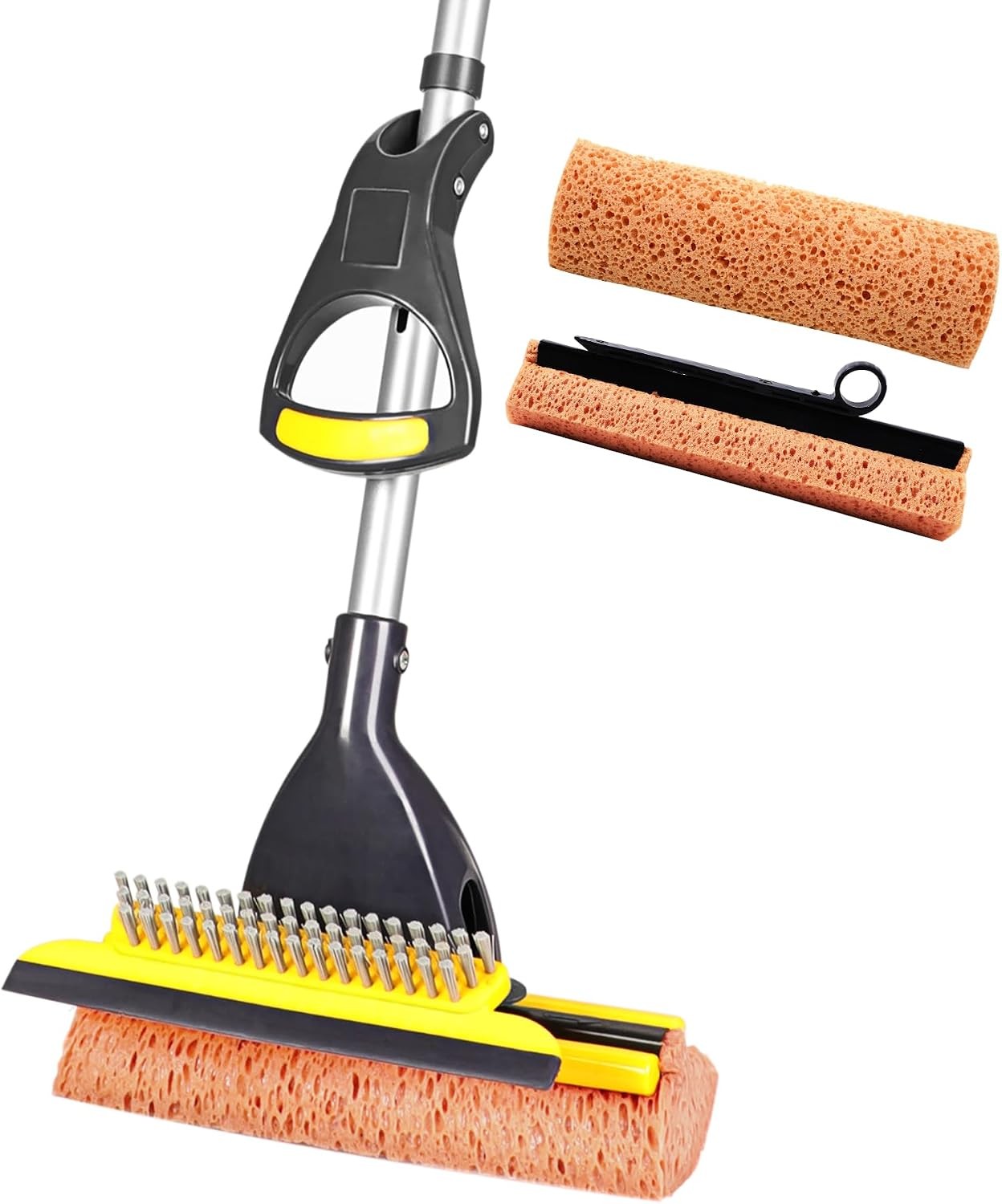 Sponge Mop Home Commercial Use Tile Floor Bathroom Garage Cleaning | Total 2
